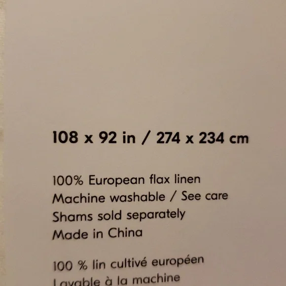 ❤️BUY 2 GET 1 FREE West Elm European Flax Linen Duvet Cover,King/California King - Picture 8 of 11